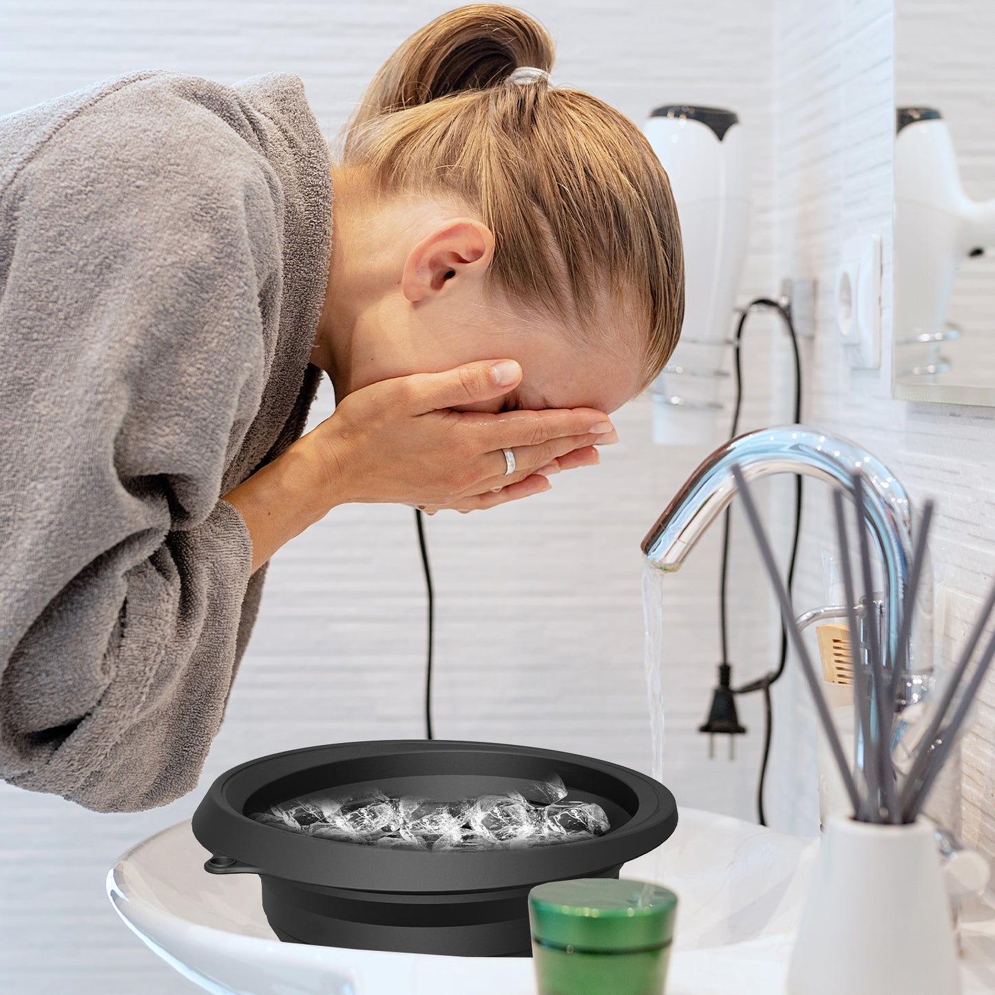 ICE FACE BATH BOWL FOR DEEP CLEANSING AND TIGHTENING SKIN